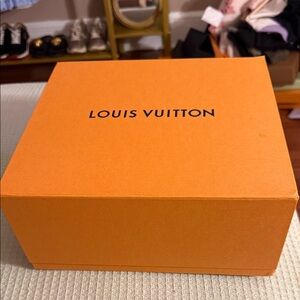 Louis Vuitton Orange Presentation Box with Black Logo